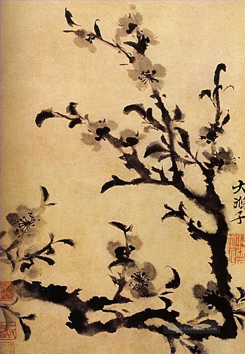 Shitao Blumey Zweig 1707 traditionellen chinesischen Ölgemälde